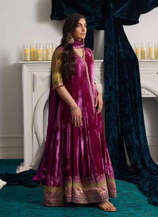 Kay Aubergine Shirt And DupattaLuxury Designer Clothing | High-End Pret ...