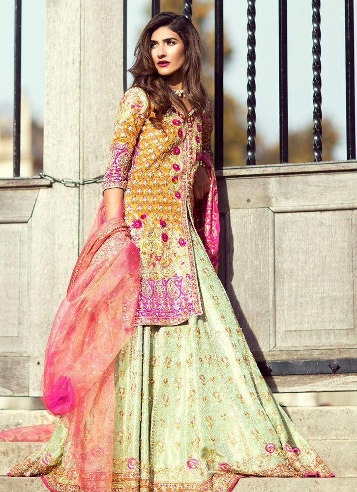 Farah Talib Aziz. Rana Ombre Lehenga Choli