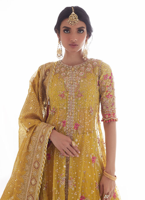 Aisha Imran Bridal Mehndi Mayon Net Embroidered – Shop4Ease.com – Pakistani  Ladies Dresses and Bags