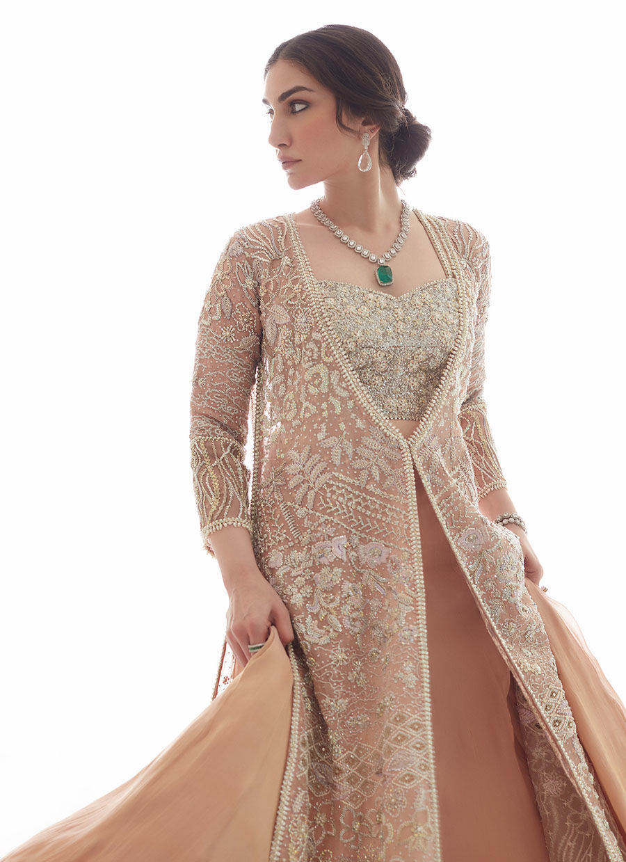 Vintage Saudi Arabia Romantic Bohemian Wedding Dresses With V Neckline, Long  Tulle Jacket, And Sweep Train Plus Size From Greatvip, $134.28 | DHgate.Com