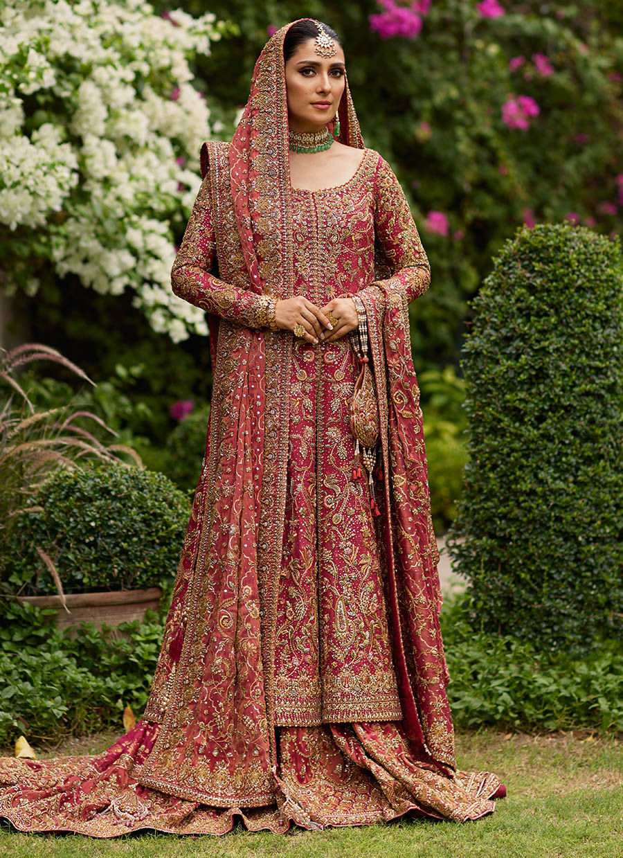 Indian Long Shirt Lehenga Design Bridal Dress for Wedding – Nameera by  Farooq