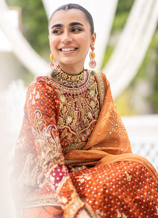 Designer Red Color Aari Work Net Bridal Lehenga Gulan – Mohi fashion