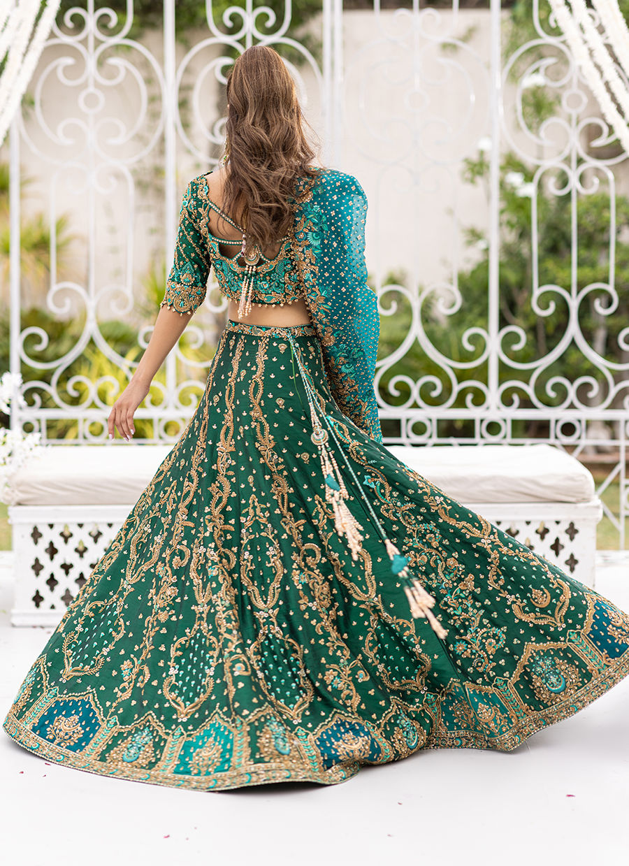 Designer Green Lehenga Choli for Women Party Wear Bollywood Lengha Choli,indian  Wedding Wear Lehenga Choli With Dupatta,mahendi Lehengas - Etsy